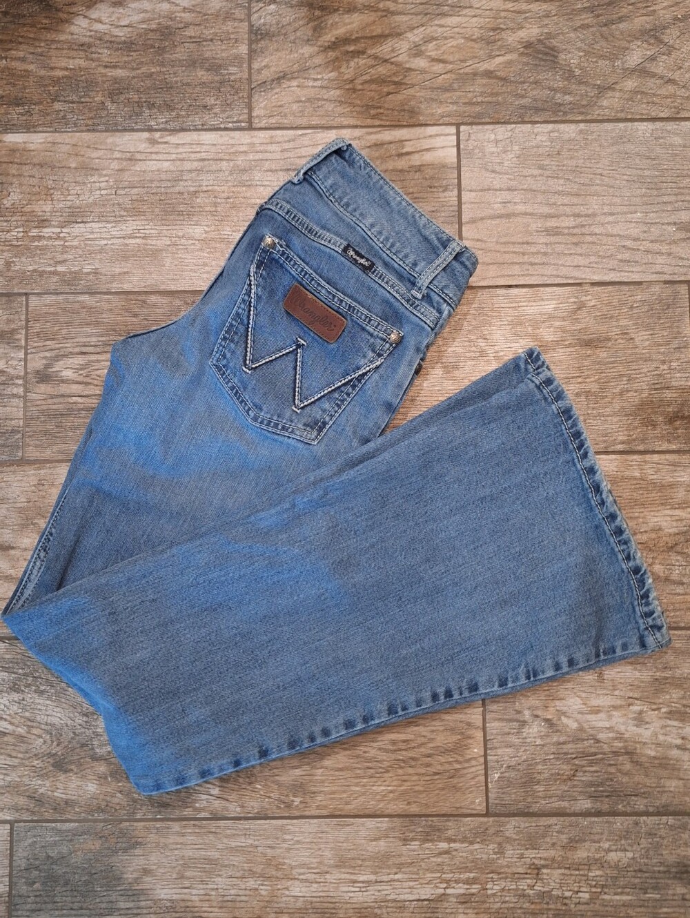 Wrangler Women's Blue Wide Leg Jeans